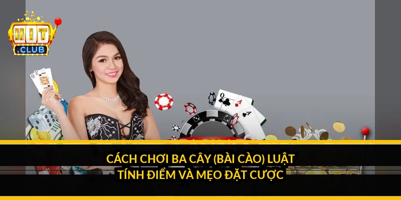 Cách chơi ba cây (bài cào): luật tính điểm và mẹo đặt cược