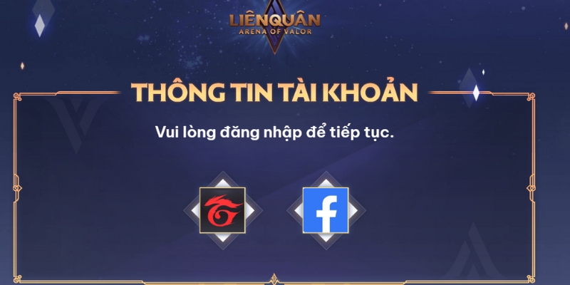 Lựa chọn phương thức đăng nhập dễ dàng 